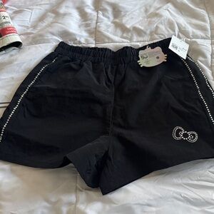 Forever 21 Black Shorts with Rhinestone Detail